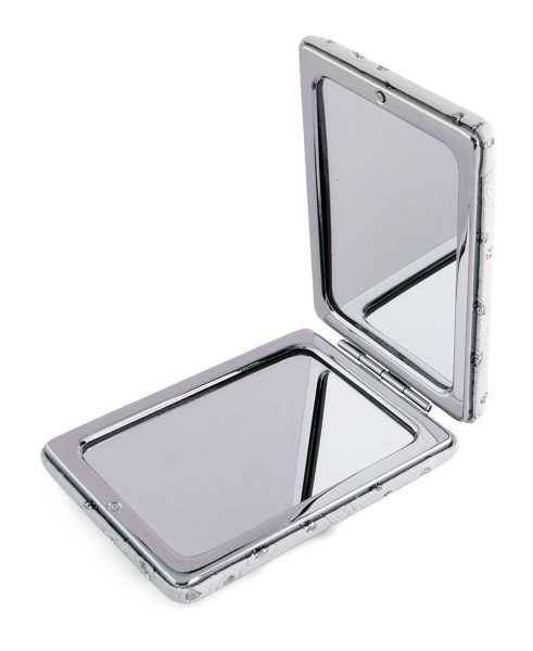 Фото Зеркало компактное Weisen WSPK-131-4 Судьба, прямоугольное, 8,5х6,2 см (Зеркала карманные)