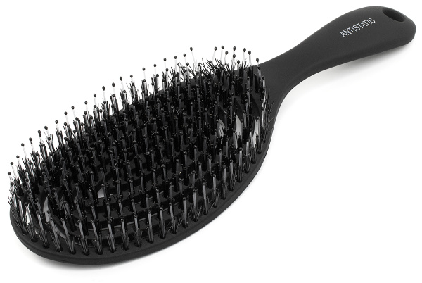 Фото Расческа Weisen WS-2022E Black продувная, комбинированная щетина, черная (Расчёски и щётки)