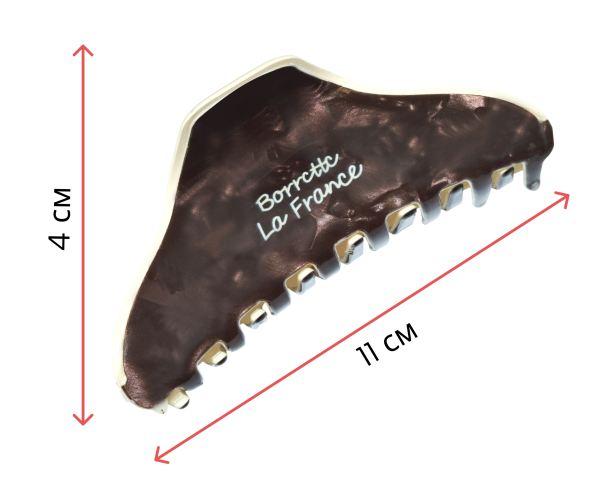 Фото Заколка-краб для волос Weisen WSRJ-885 Мокко, средний, 11см, 1 шт. (Заколки)