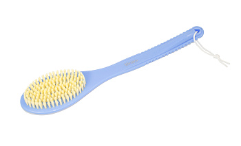 Щетка для тела Weisen PA03034 Blue массажная, овальная, 37 см, голубая